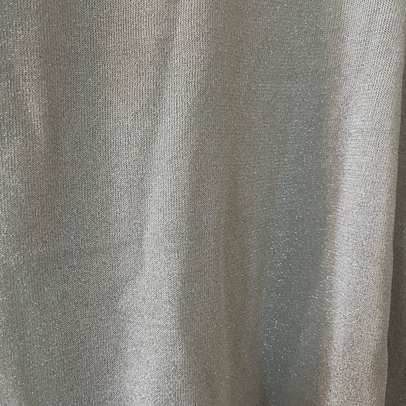 New! Vince Camuto Semi Sheer Sparkling Metallic long sleeve blouse Size XL - Picture 3 of 14
